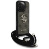 Etui Guess 4G Big Logo Cord Stap         Crossbody do iPhone 16 Pro brązowy